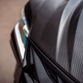 Карбоновая накладка капота для Lexus LX 450d / 570 (2015-2021, J201, рестайлинг 2)