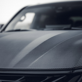 Карбоновая накладка капота для Lexus LX 450d / 570 (2015-2021, J201, рестайлинг 2)