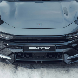 Карбоновый сплиттер на передний бампер MTR Design для ZEEKR 001 (2021+)