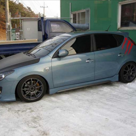 Пороги тюнинг Zest на Hyundai i30