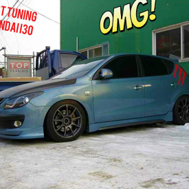 Пороги тюнинг Zest на Hyundai i30