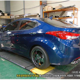 Двойная насадка на глушитель, вход 60мм Puzzle DR-3025 на Hyundai Elantra 5 (Avante MD)