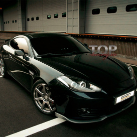 Элерон переднего бампера IXION на Hyundai Tiburon Coupe GK