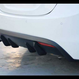 Диффузор заднего бампера + элероны M&S на Hyundai Elantra 5 (Avante MD)