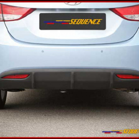 Диффузор заднего бампера Sequence V2 на Hyundai Elantra 5 (Avante MD)