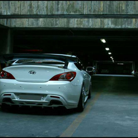 Накладка на задний бампер Cuper Styling на Hyundai Genesis 1