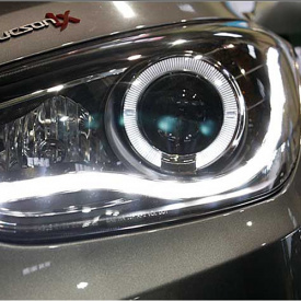Передняя тюнинг-оптика Auto Lamp Chrome на Hyundai ix35