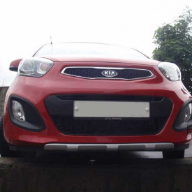 Протекторы переднего и заднего бамперов Morris на Kia Picanto 2