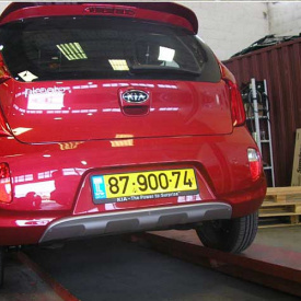 Протекторы переднего и заднего бамперов Morris на Kia Picanto 2