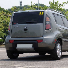 Протекторы переднего и заднего бампера Tomato на Kia Soul 1 поколение