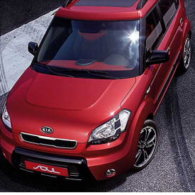 Юбка переднего бампера GSC на Kia Soul 1 поколение