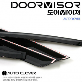 Дефлекторы боковых окон Auto Clover Smoked на Hyundai Sonata 5 (NF)