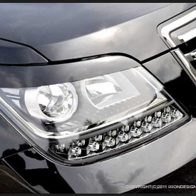 Реснички на переднюю оптику X-Power на Kia Mohave