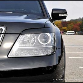 Реснички на переднюю оптику X-Power на Kia Mohave