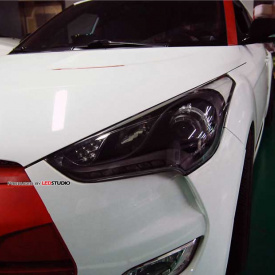 Тюнинг оптика - передние светодиодные фары ExLed на Hyundai Veloster