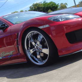 Передний бампер Mazdaspeed на Mazda RX-8