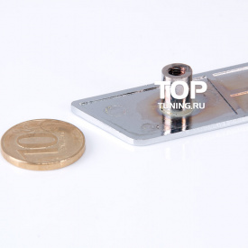 Шильд для решетки радиатора Mugen Хром 150x25mm на Honda