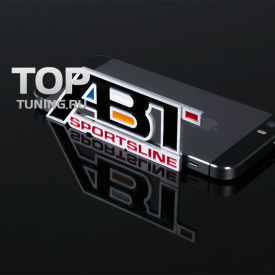 Шильд алюминиевый на клеевой основе ABT Sportline 95x38 mm на Audi