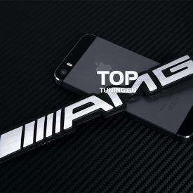 Шильд алюминиевый AMG 180x25 на Mercedes