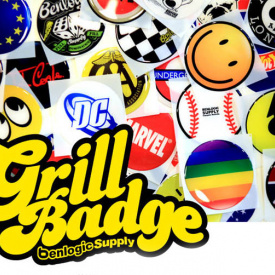 Шильдики на решетку радиатора - 57 вариантов Benlogic Smily на MINI