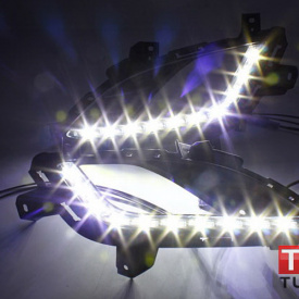 Ходовые огни с указателями поворотов Epistar LED Type 1 на Hyundai Elantra 5 (Avante MD)