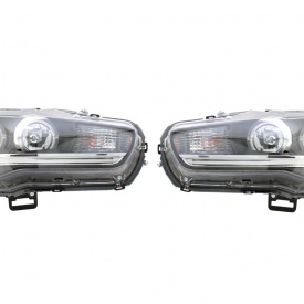 Передняя тюнинг-оптика Neon на Mitsubishi Lancer 10 (X)