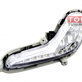 Противотуманные фары с ходовыми огнями на Hyundai Solaris