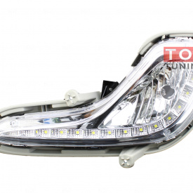 Противотуманные фары с ходовыми огнями на Hyundai Solaris