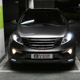 Накладка на передний бампер BLISS Fluxion на Kia Sportage 3 (III)