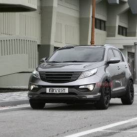 Накладка на передний бампер BLISS Fluxion на Kia Sportage 3 (III)