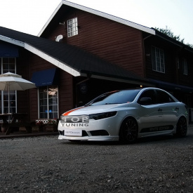 Комплект боковых порогов NEFD Lite Ver.1 на Kia Cerato 2