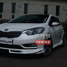 Накладка на передний бампер  Free Style на Kia Cerato 3
