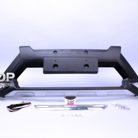 Юбка на передний бампер TECH Design 4sport на Nissan X-Trail T32