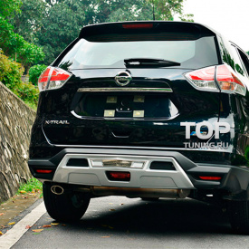 Юбка на задний бампер TECH Design 4sport на Nissan X-Trail T32