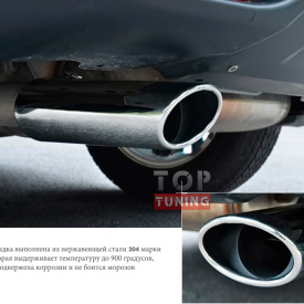 Насадка на глушитель TECH на Nissan X-Trail T32