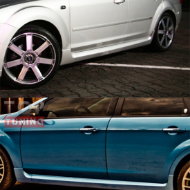 Накладки на пороги ST ABS на Ford Focus 2