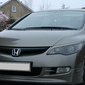 Накладки - Реснички GT на Honda Civic 4D (8)