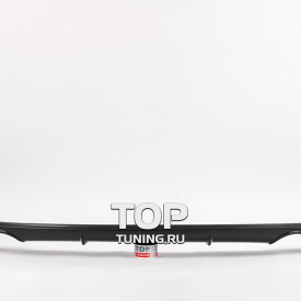 Юбка на задний бампер Zodiak - двойной выхлоп - (ABS) на Mitsubishi Lancer 10 (X)