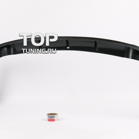 Юбка на задний бампер Zodiak - двойной выхлоп - (ABS) на Mitsubishi Lancer 10 (X)