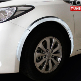 Молдинг колесных арок Safe Chrome на Kia Cerato 3