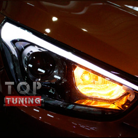 Передние фары Mobis на Hyundai ix35