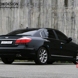 Тюнинг - Спойлер Fluxion Design на Hyundai Genesis 1