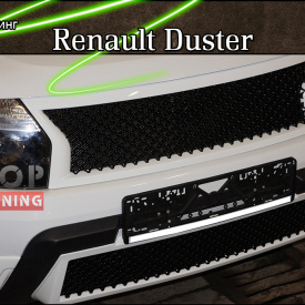 Решетка радиатора с сеткой Bentley Style – тюнинг Renault Duster 1