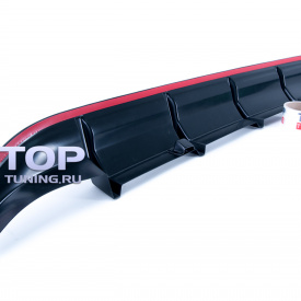 Тюнинг - Диффузор на задний бампер LX Mode на Toyota Camry V50 (7)