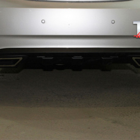 Диффузор RS на задний бампер для Hyundai Solaris 1