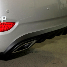 Диффузор RS на задний бампер для Hyundai Solaris 1