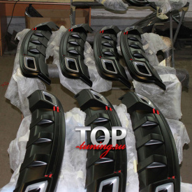 Диффузор RS на задний бампер для Hyundai Solaris 1