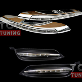 Дневные ходовые тюнинг огни DPM на Kia Cerato 3