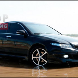 Накладка на передний бампер Mugen Lite на Honda Accord 7 (Рест)