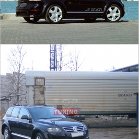 Аэродинамический обвес Je Design Widebody на VW Touareg I